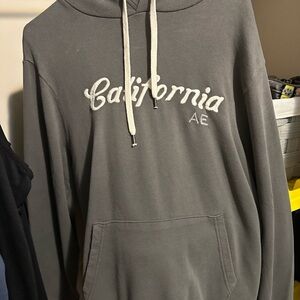 American Eagle Outfitters Gray Hoodie for Men size medium